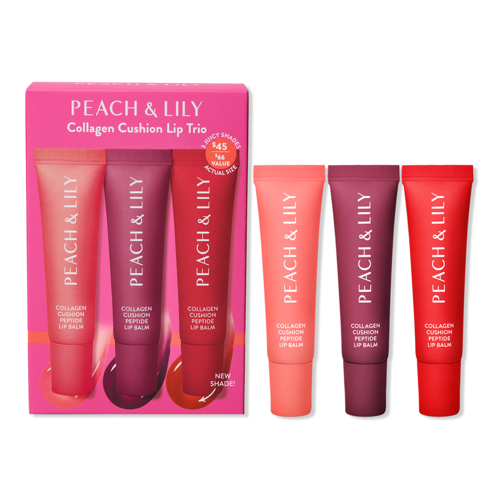 Peach & Lily Collagen Cushion Lip Trio