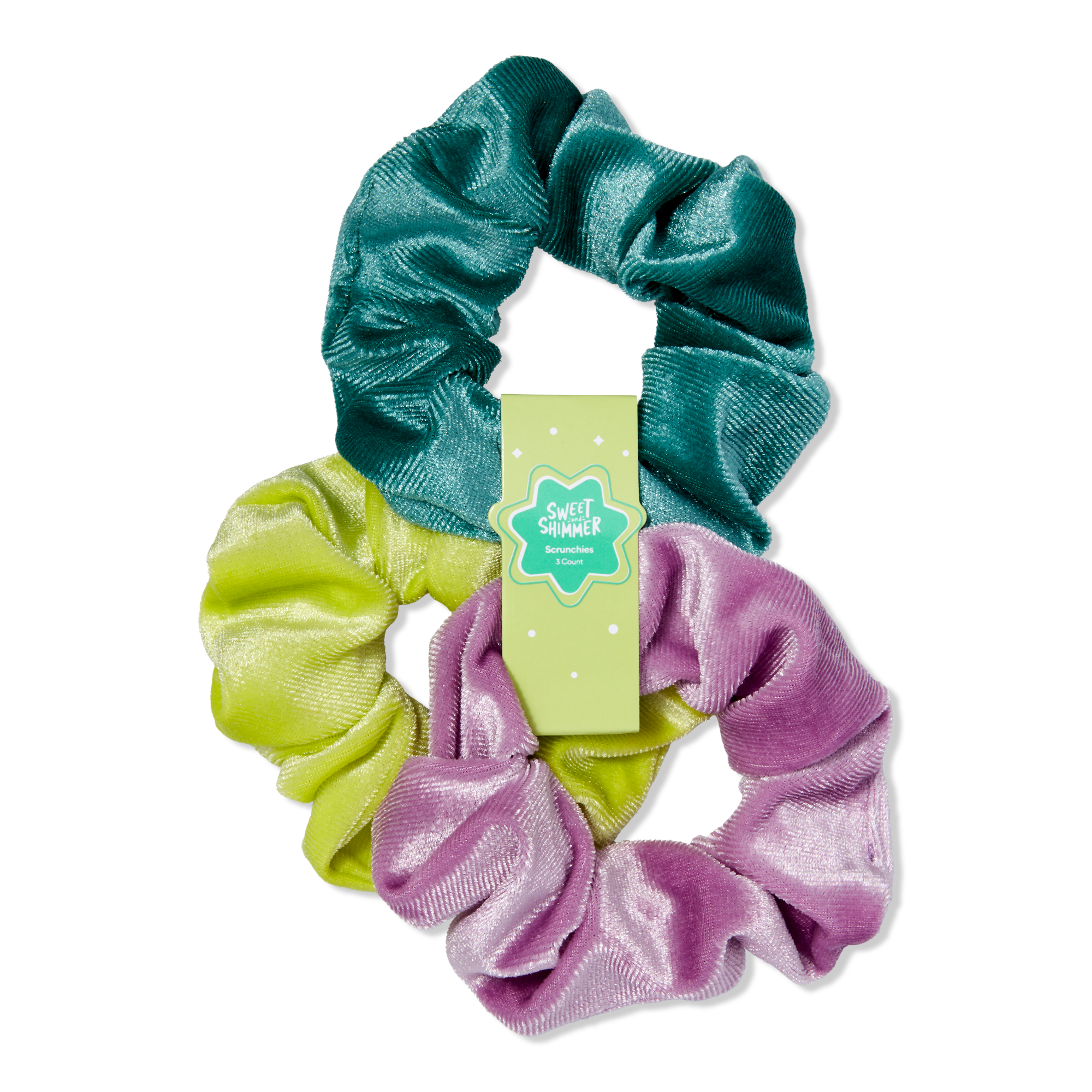 Sweet & Shimmer Scrunchie Trio #1