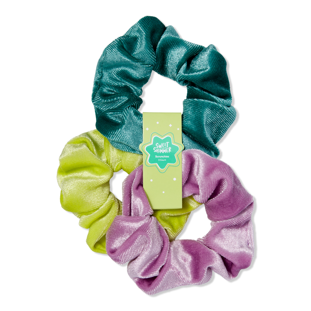 Sweet & Shimmer Scrunchie Trio #1