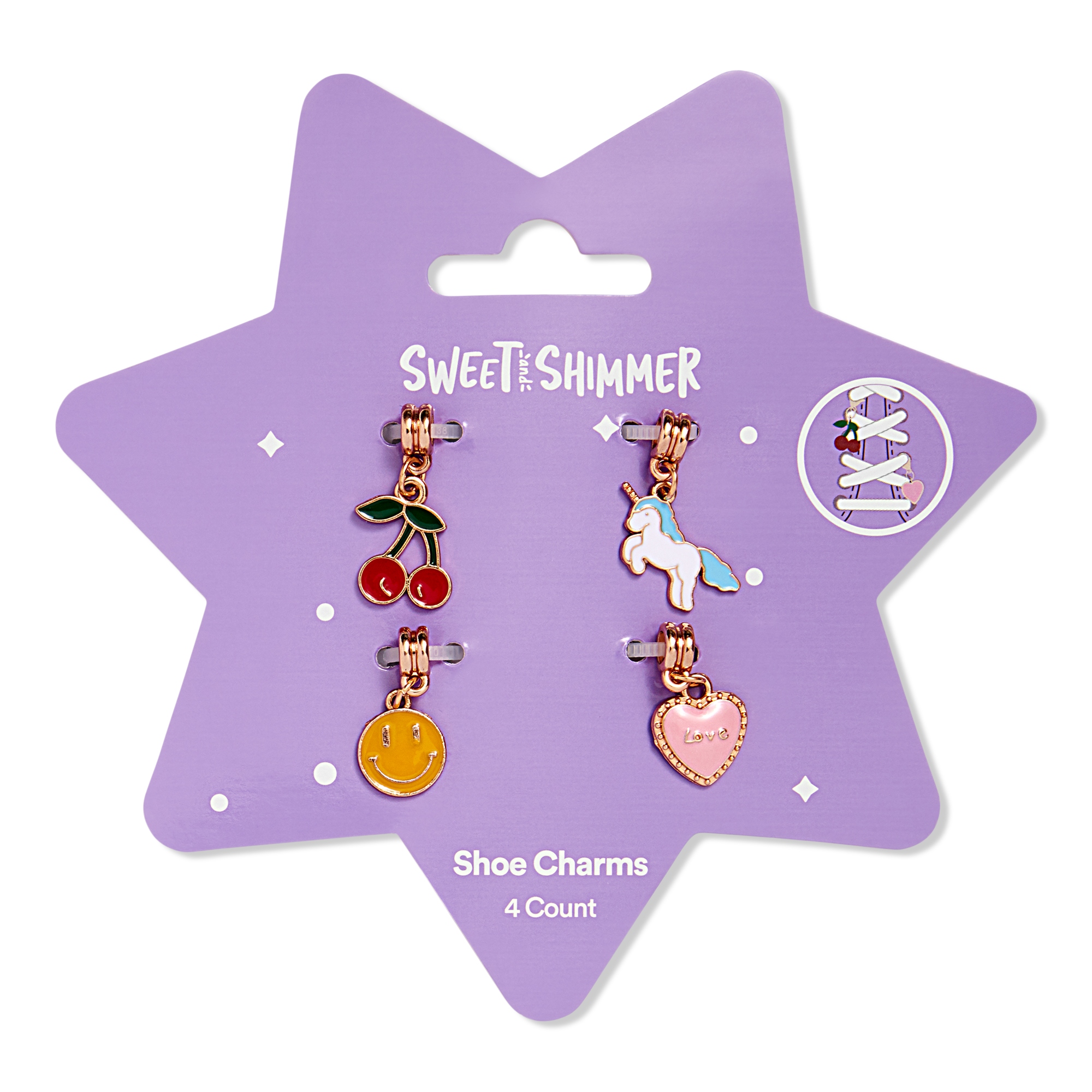 Sweet & Shimmer Shoe Charms #1