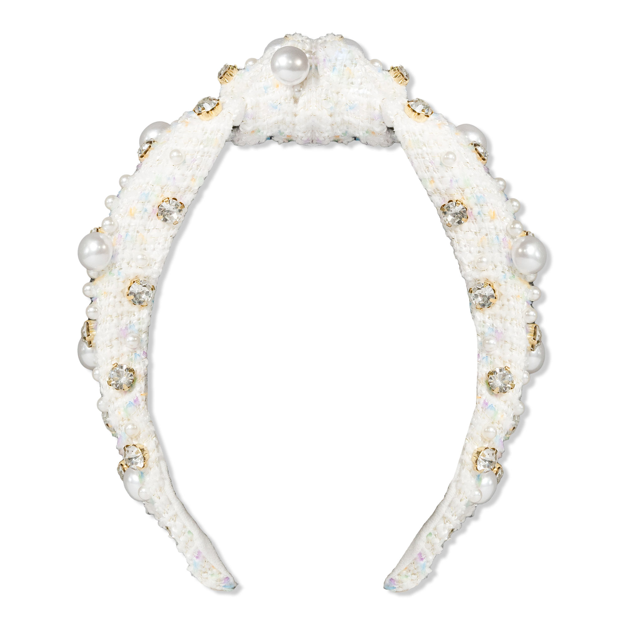 Locks & Mane Plaid & Pearl Headband #1
