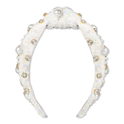 Locks & Mane Plaid & Pearl Headband
