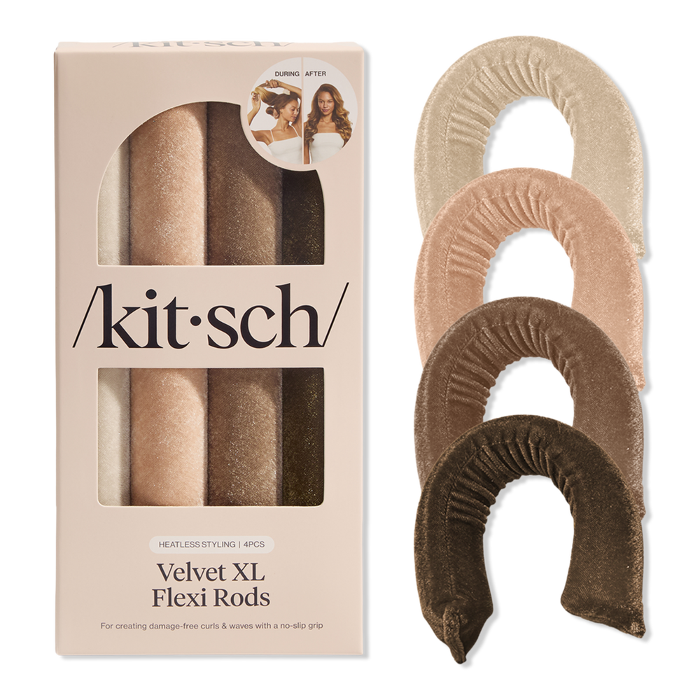 Kitsch Velvet Jumbo Flexi Rods - Eucalyptus In Green