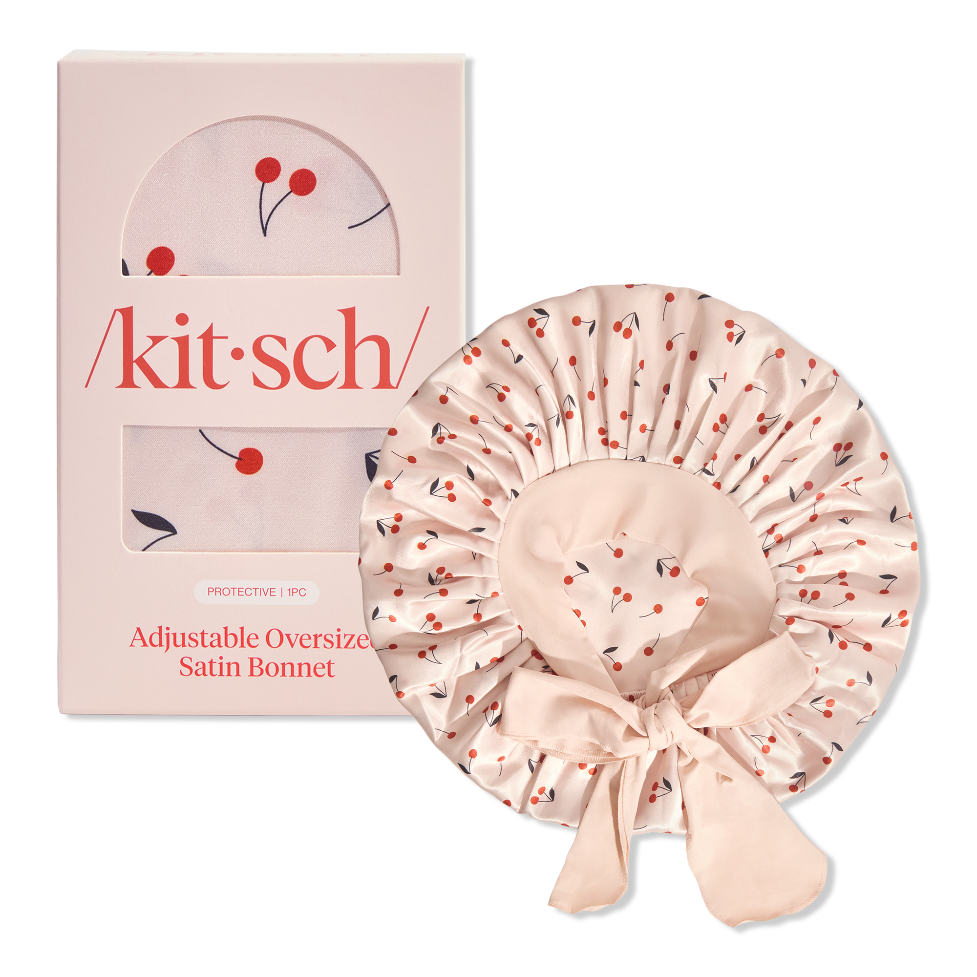 Kitsch Adjustable Oversized Satin Bonnet #1