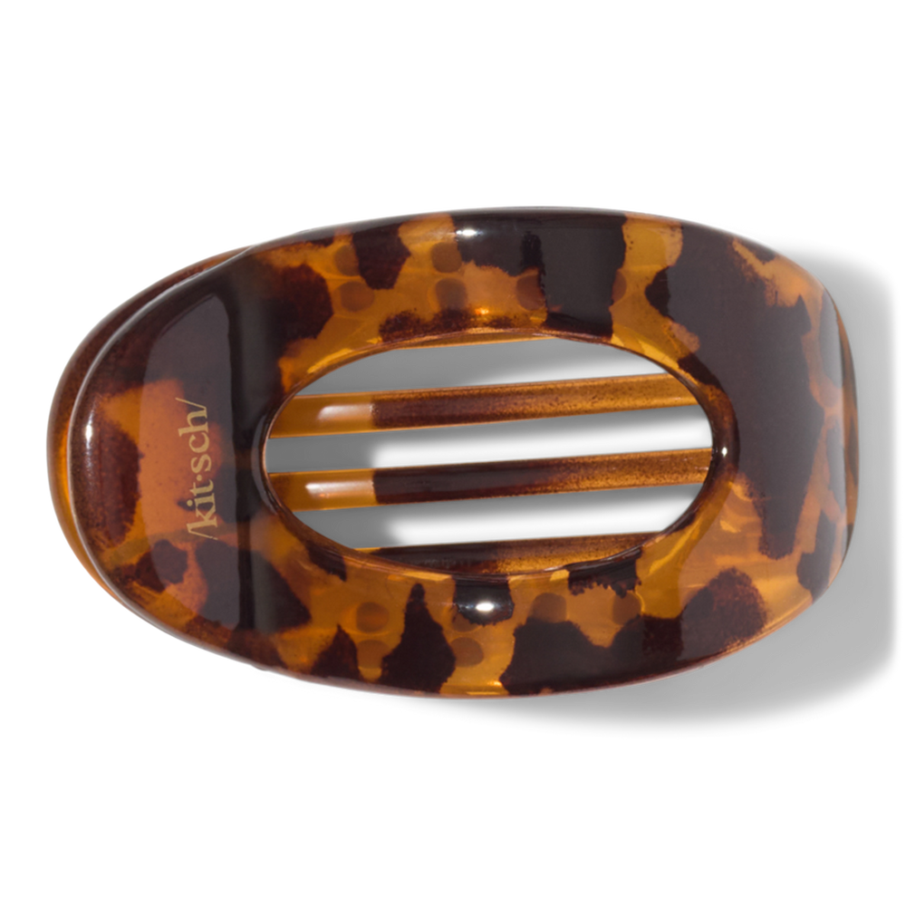 Tortoise Cloud Flat Claw Clip - Medium
