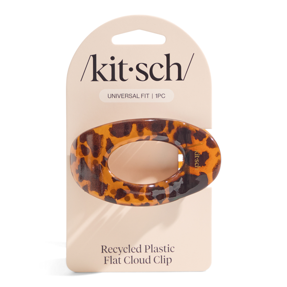 Tortoise Cloud Flat Claw Clip - Medium