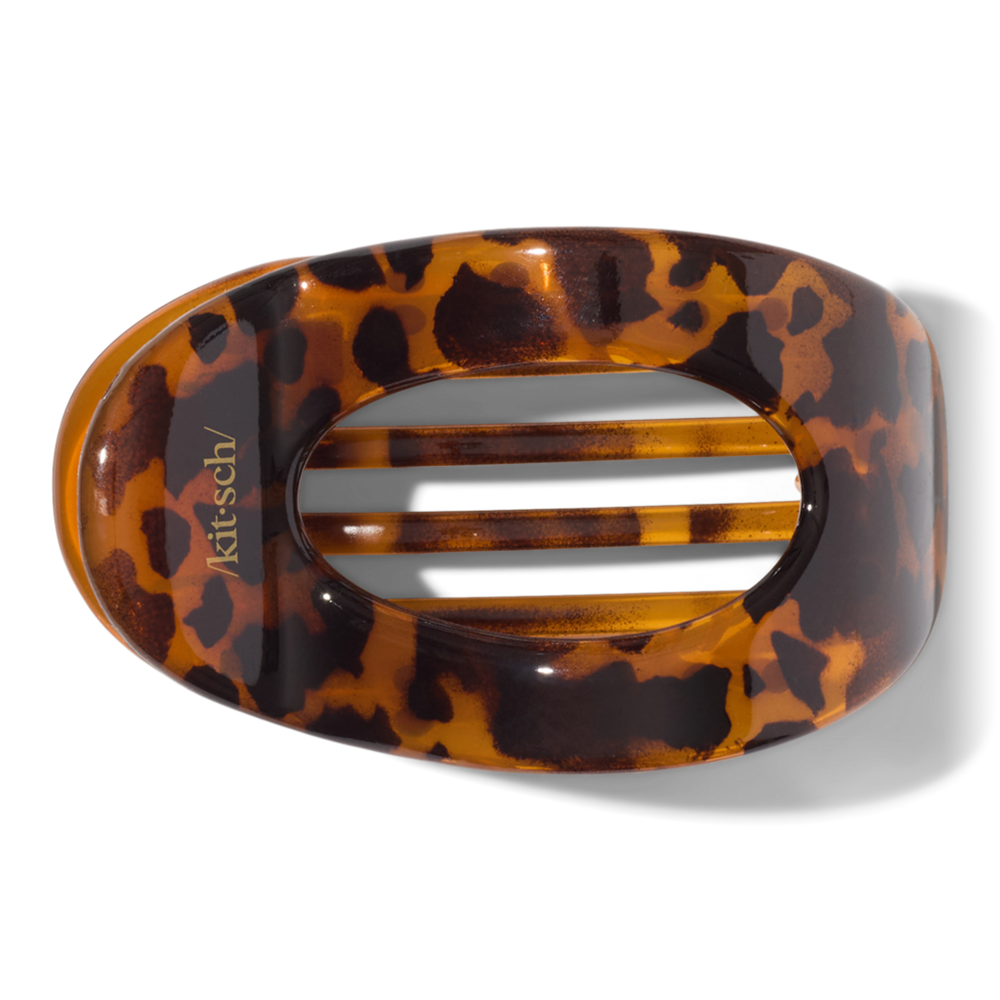 Tortoise Cloud Flat Claw Clip - Large