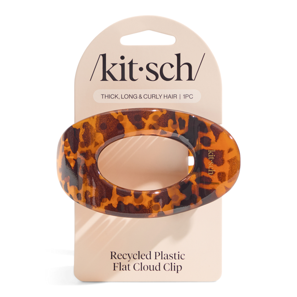 Tortoise Cloud Flat Claw Clip - Large