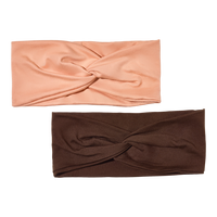 Recycled Fabric Stretchy Turban Headbands - Rosewood