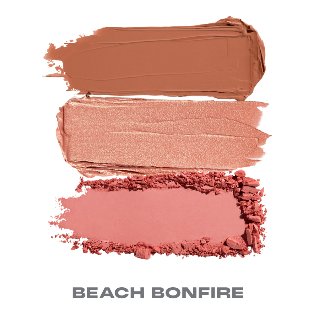 Cheek Thrills Multi-Finish Face Trio - Beach Bonfire