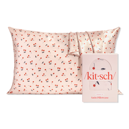 Kitsch Satin Standard Pillowcase - Cherry Print