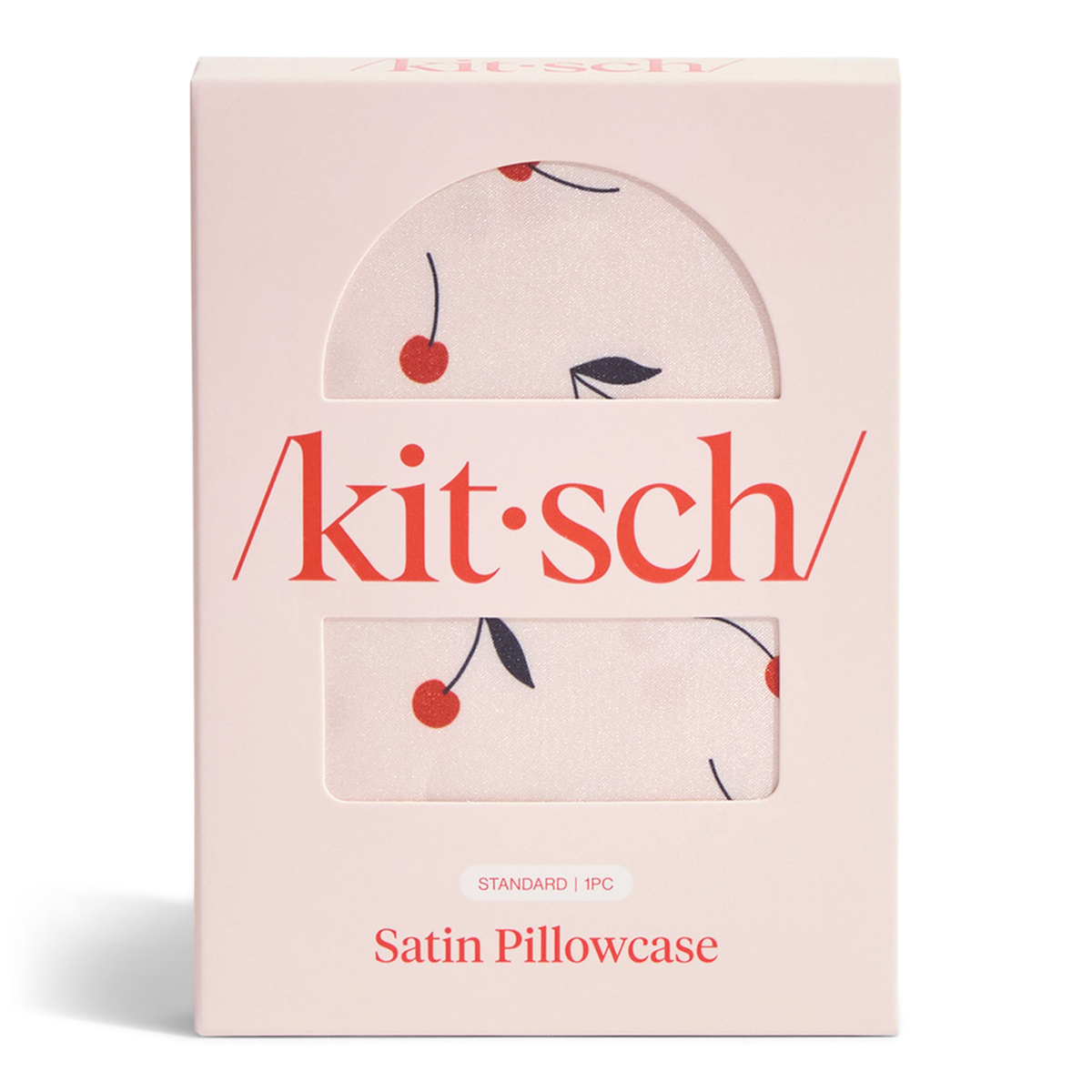 Satin Pillowcase - Cherry Print
