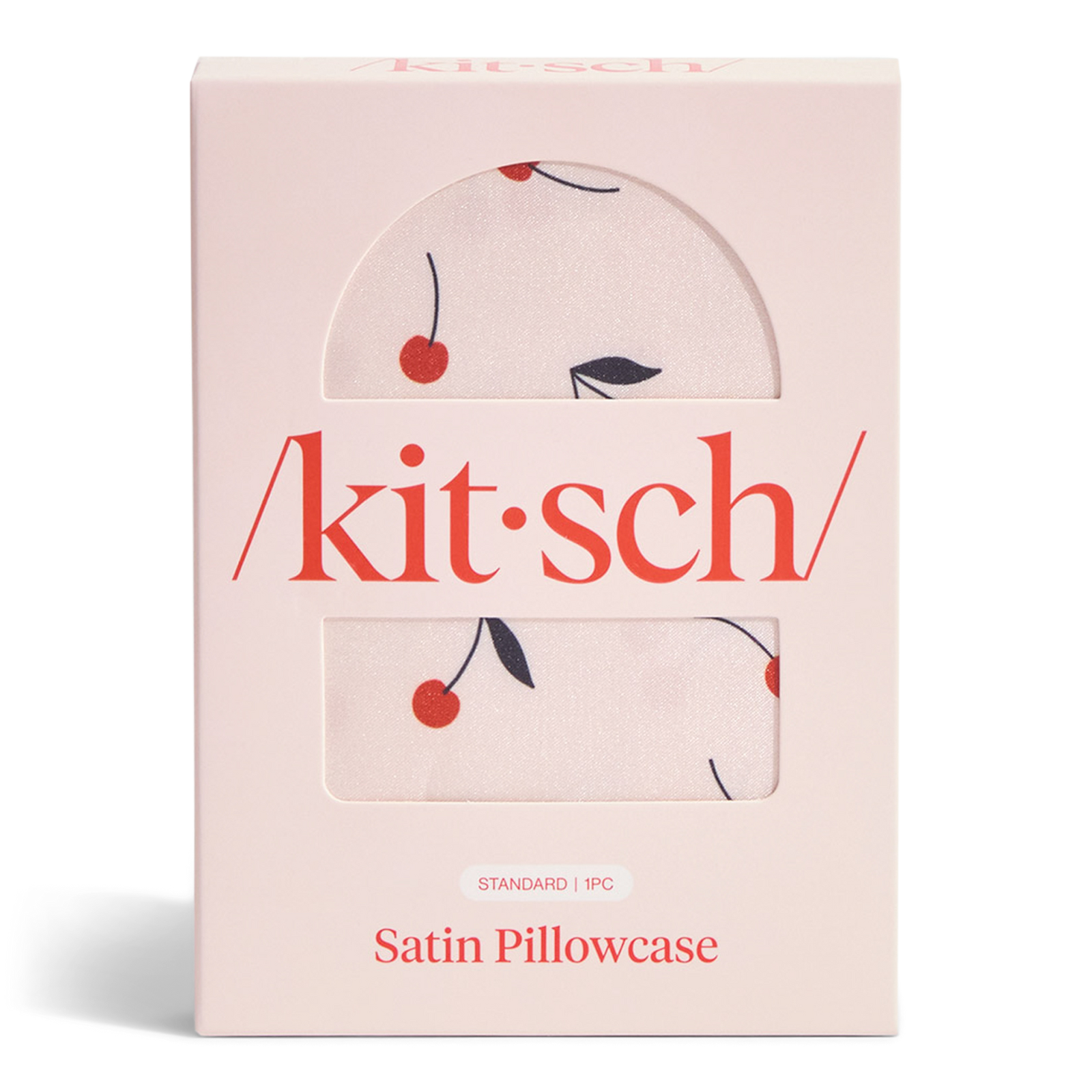 Satin Pillowcase - Cherry Print