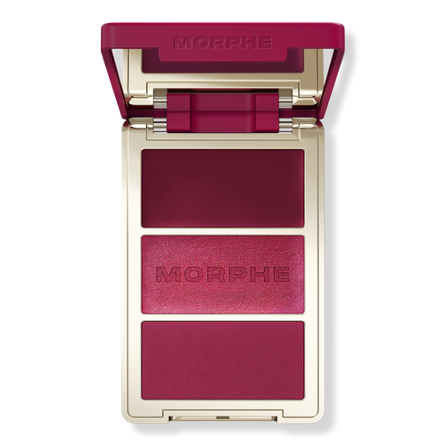 【美品】Time Will Tell_Blush/Tartan Multi Morphe - Wine & Dine Cheek Thrills Multi-Finish Face Trio