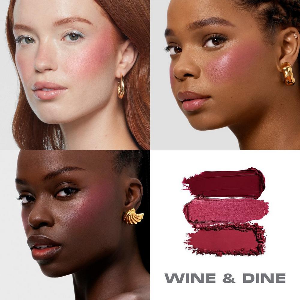 Cheek Thrills Multi-Finish Face Trio - Wine & Dine