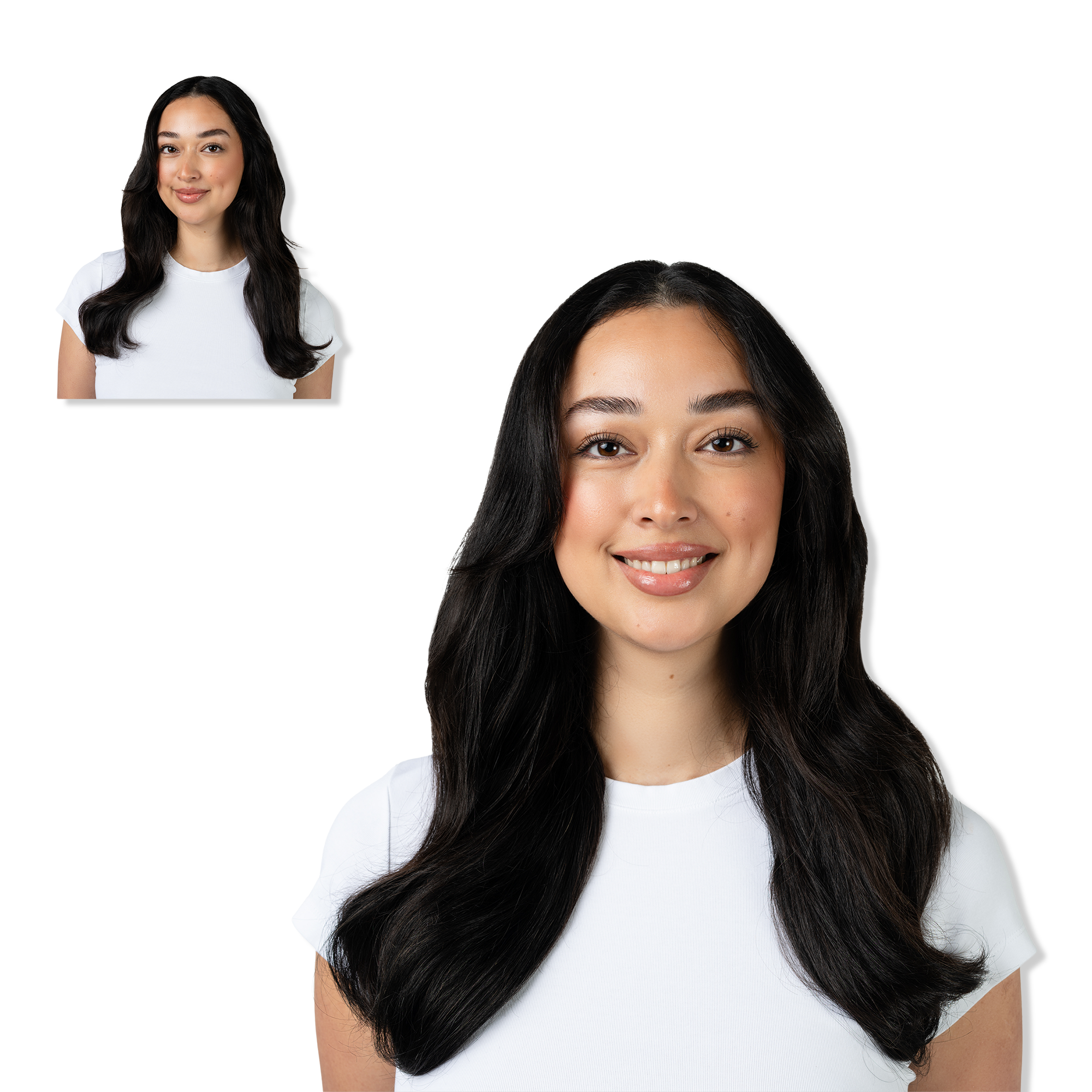 Locks & Mane 16" Clip-in Human Hair Extensions #1