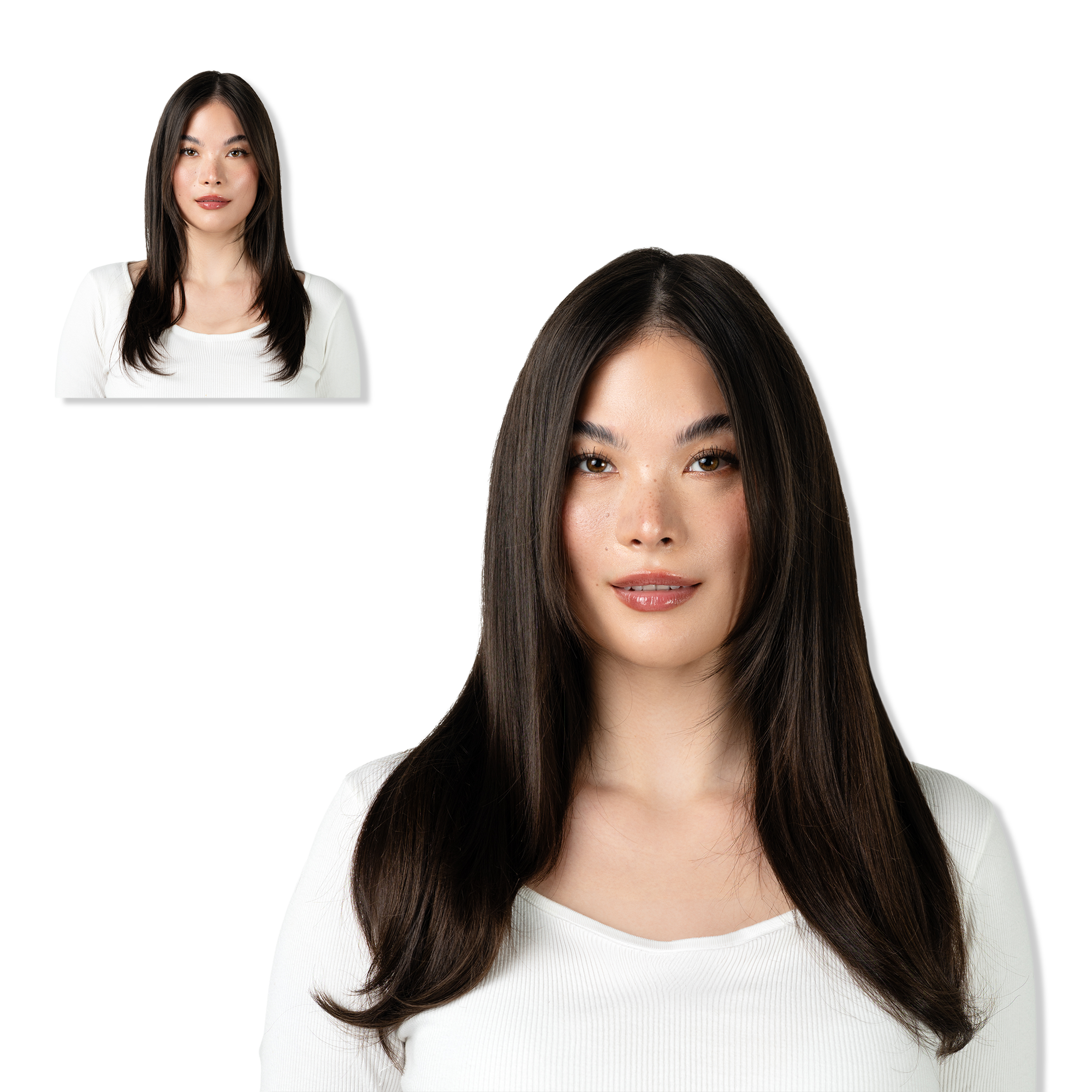 Locks & Mane 16" Clip-in Human Hair Extensions #1
