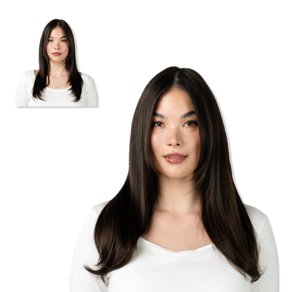 Locks & Mane 16" Clip-in Human Hair Extensions #1