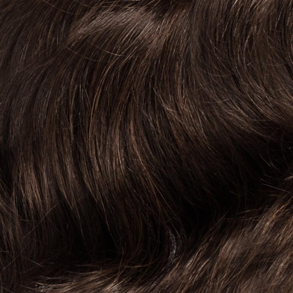 16" Clip-in Human Hair Extensions - Dark Chocolate