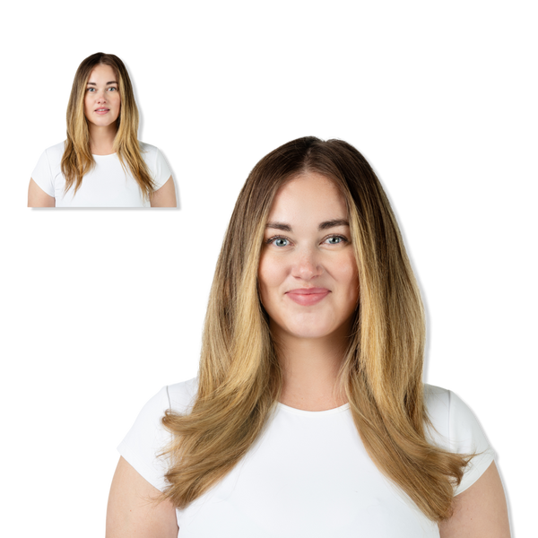 Locks & Mane 16" Clip-in Human Hair Extensions #1