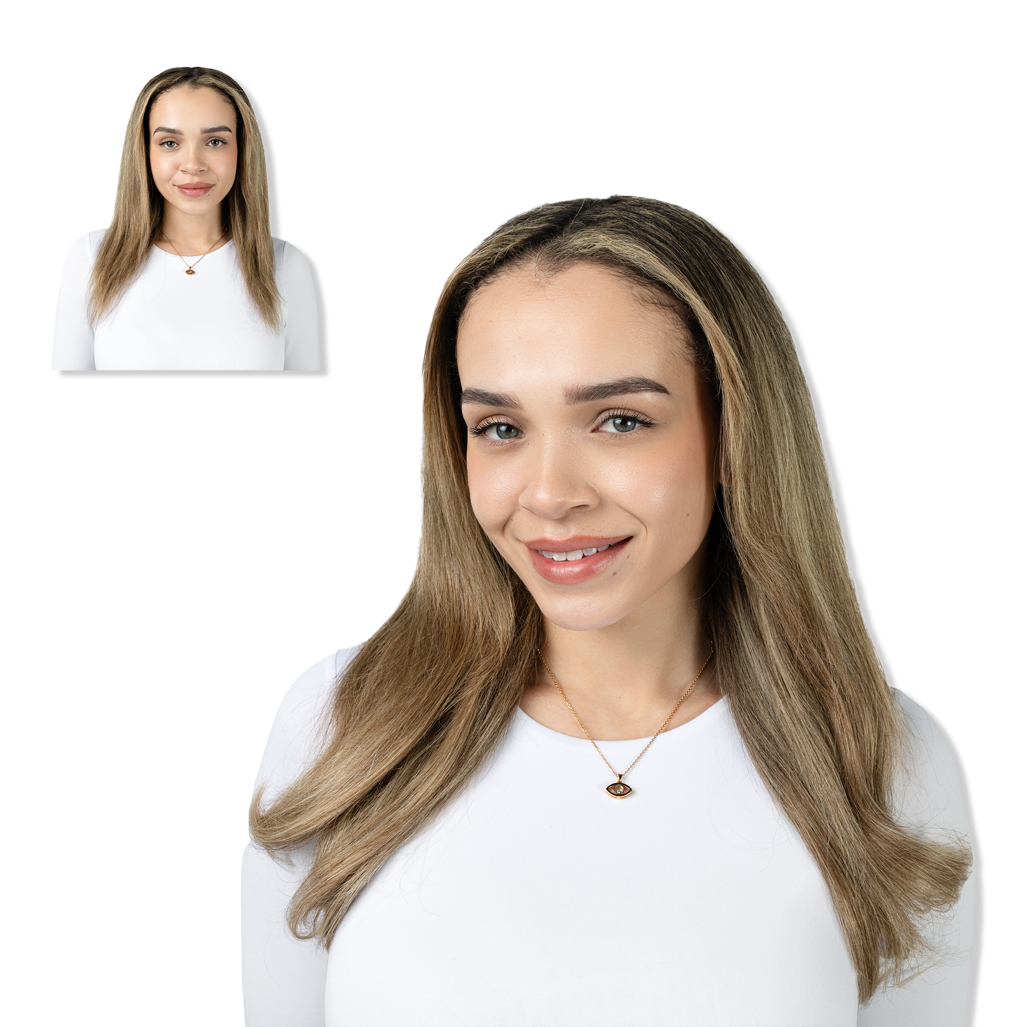 Locks & Mane 16" Clip-in Human Hair Extensions #1