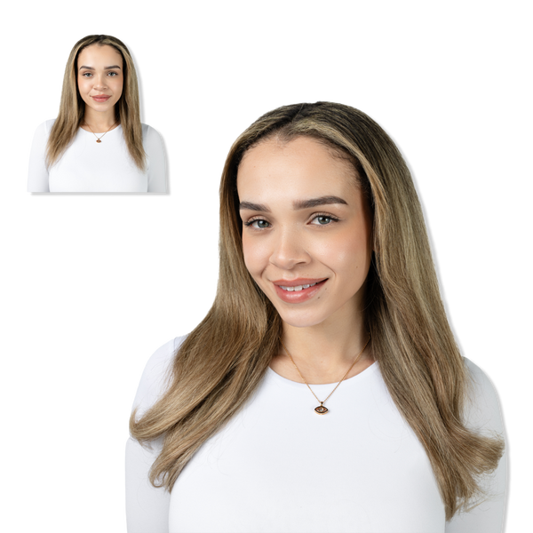 Locks & Mane 16" Clip-in Human Hair Extensions #1