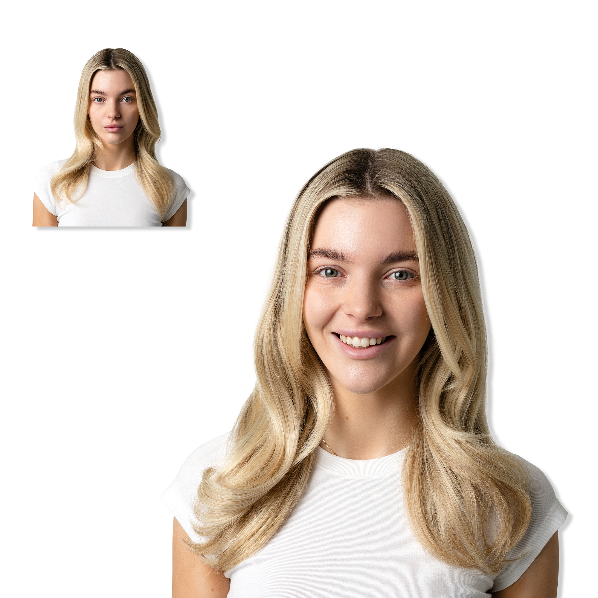 Locks & Mane 16" Clip-in Human Hair Extensions #1