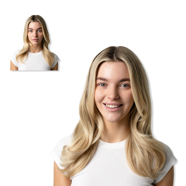 Locks & Mane 16" Clip-in Human Hair Extensions #1