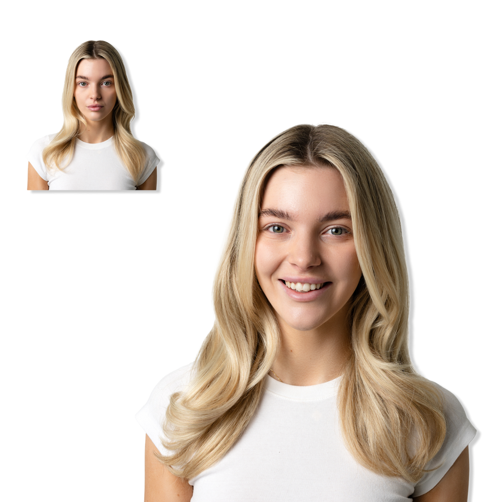 Locks & Mane 16" Clip-in Human Hair Extensions - Toasted Marshmallow