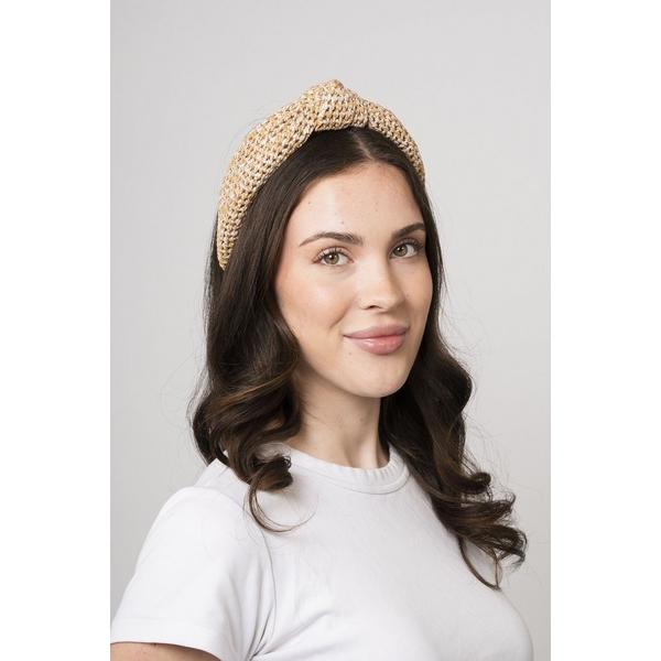 Locks & Mane Woven Raffia Headband #2