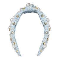 Plaid & Pearl Headband