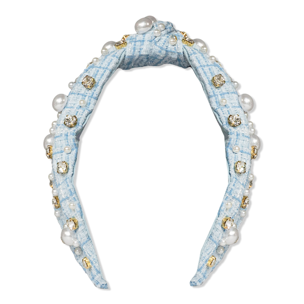 Locks & Mane Plaid & Pearl Headband #1