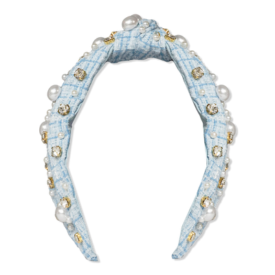 Locks & Mane Plaid & Pearl Headband