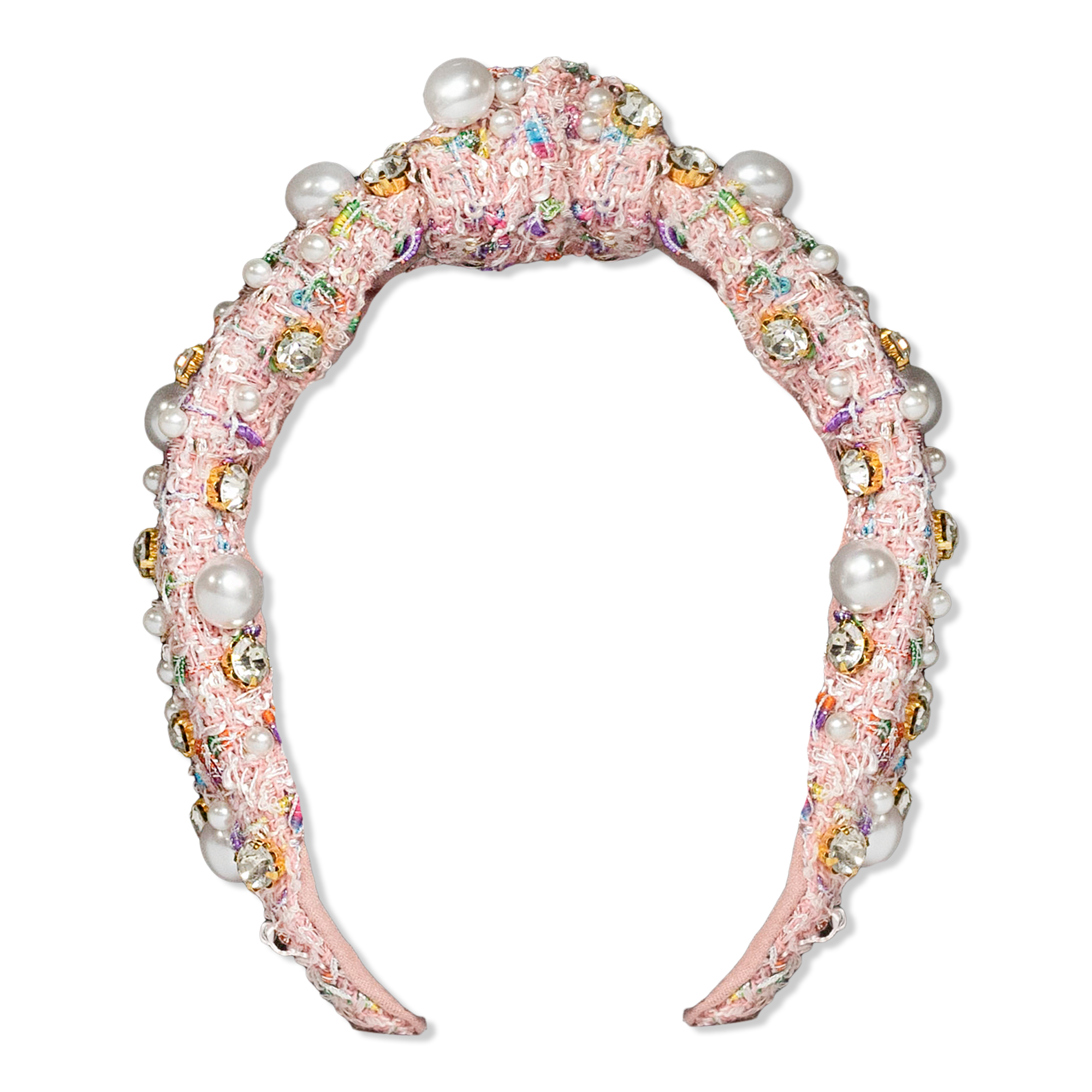 Locks & Mane Plaid & Pearl Headband #1