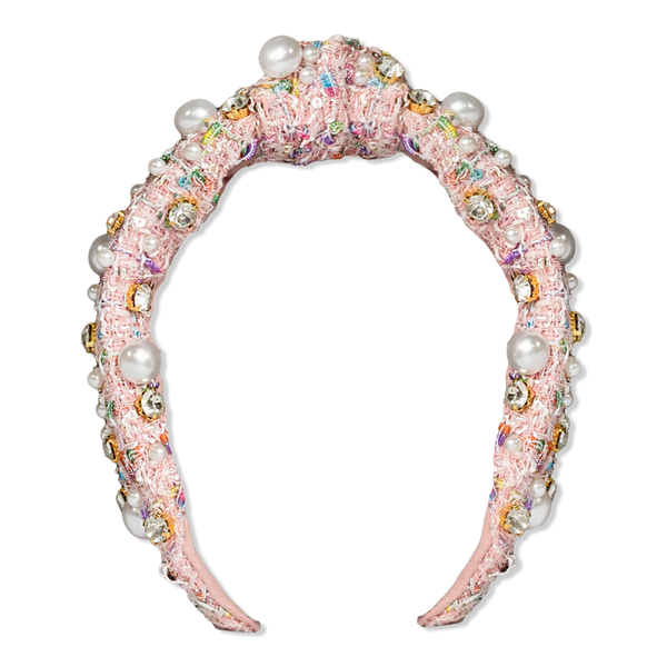 Locks & Mane Plaid & Pearl Headband #1