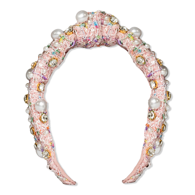 Locks & Mane Plaid & Pearl Headband