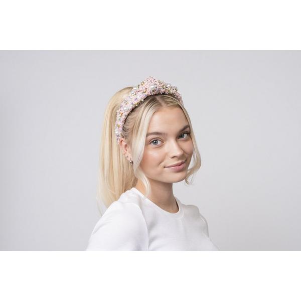 Locks & Mane Plaid & Pearl Headband #3