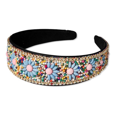Locks & Mane Beaded Flower Headband