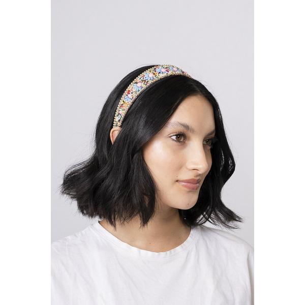 Locks & Mane Beaded Flower Headband #2