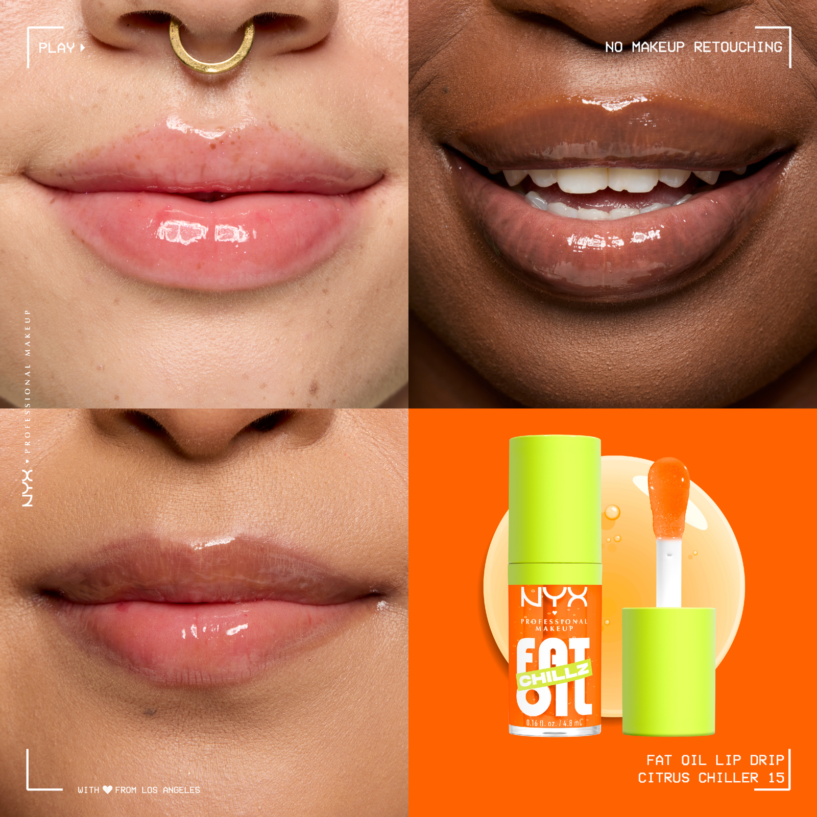 Fat Oil Lip Drip Chillz Cooling Lip Oil - Citrus Chiller