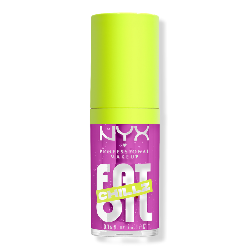 freezing mauve n.y.c lip gloss 8 hr reduced price NYX Professional Makeup - Strawberry Slush Fat Oil Drip Chillz Cooling Lip Oil wet look youve been dreaming of Apply with the drip NYX Professional Makeup Fat Oil