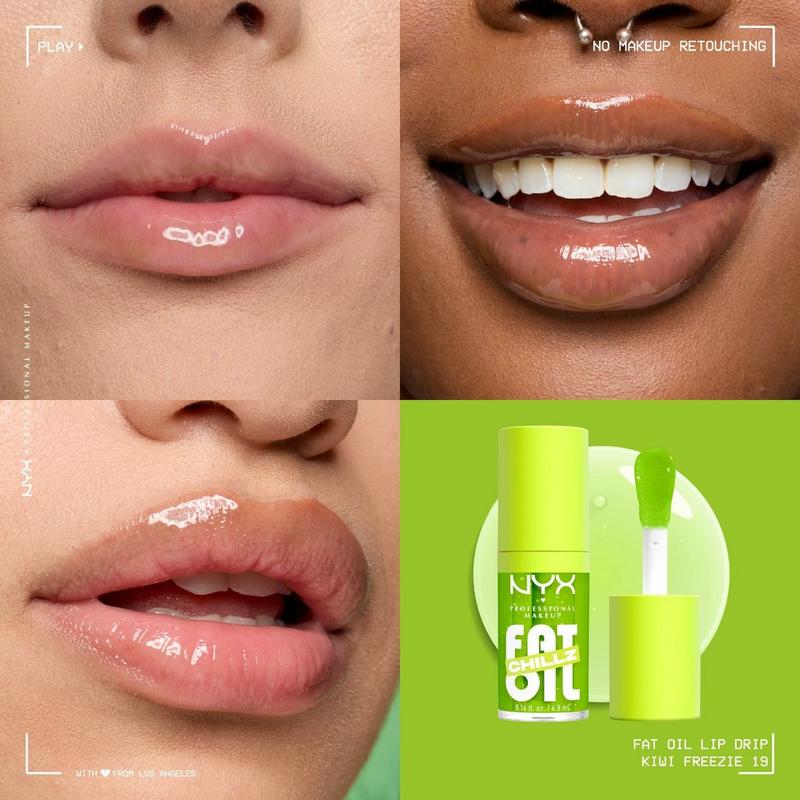 Fat Oil Lip Drip Chillz Cooling Lip Oil - Kiwi Freeze