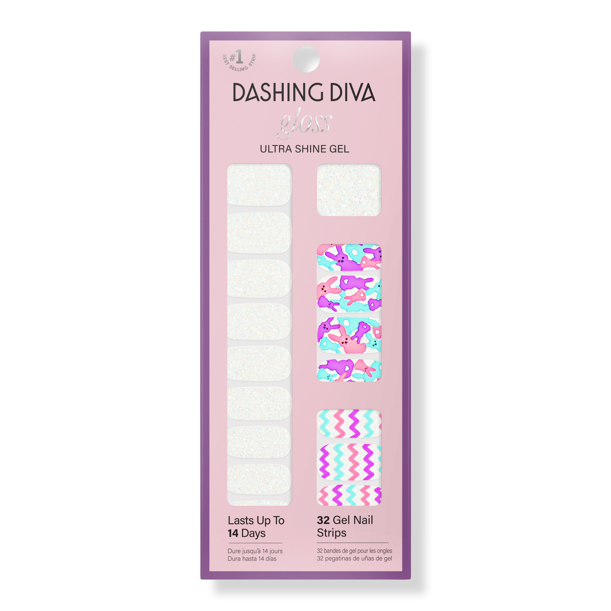 Dashing Diva Gloss Ultra Shine Gel Nail Strips, Hip Hop #1