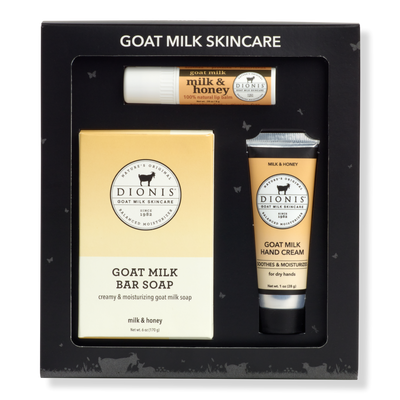 Dionis Milk & Honey Bar Soap, Lip Balm, Hand Cream Gift Set