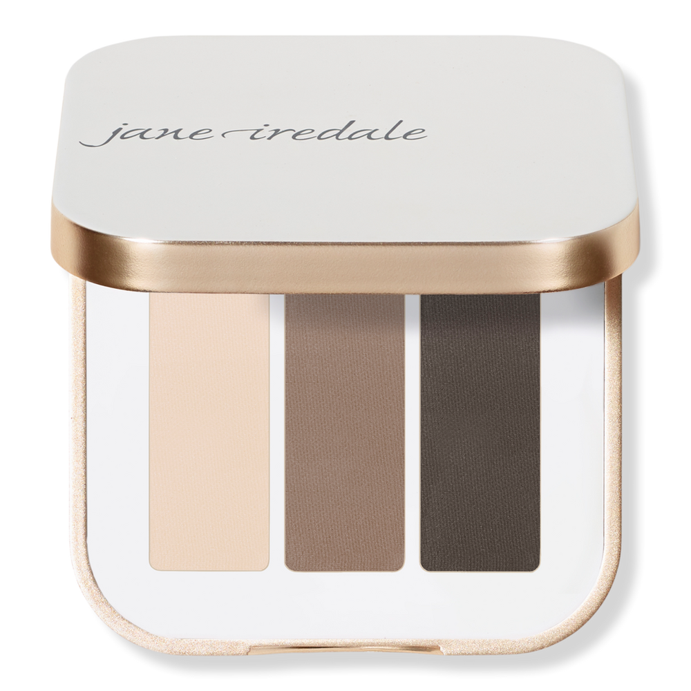 Jane Iredale Purepressed Eye Shadow Triple - Riverstone In Gray