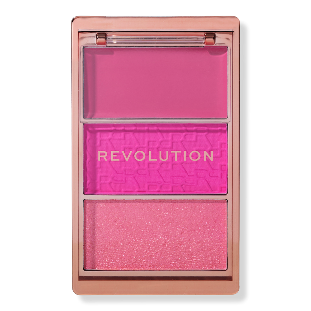 Revolution Beauty Blush Icon Palette - Hot Pink Flag