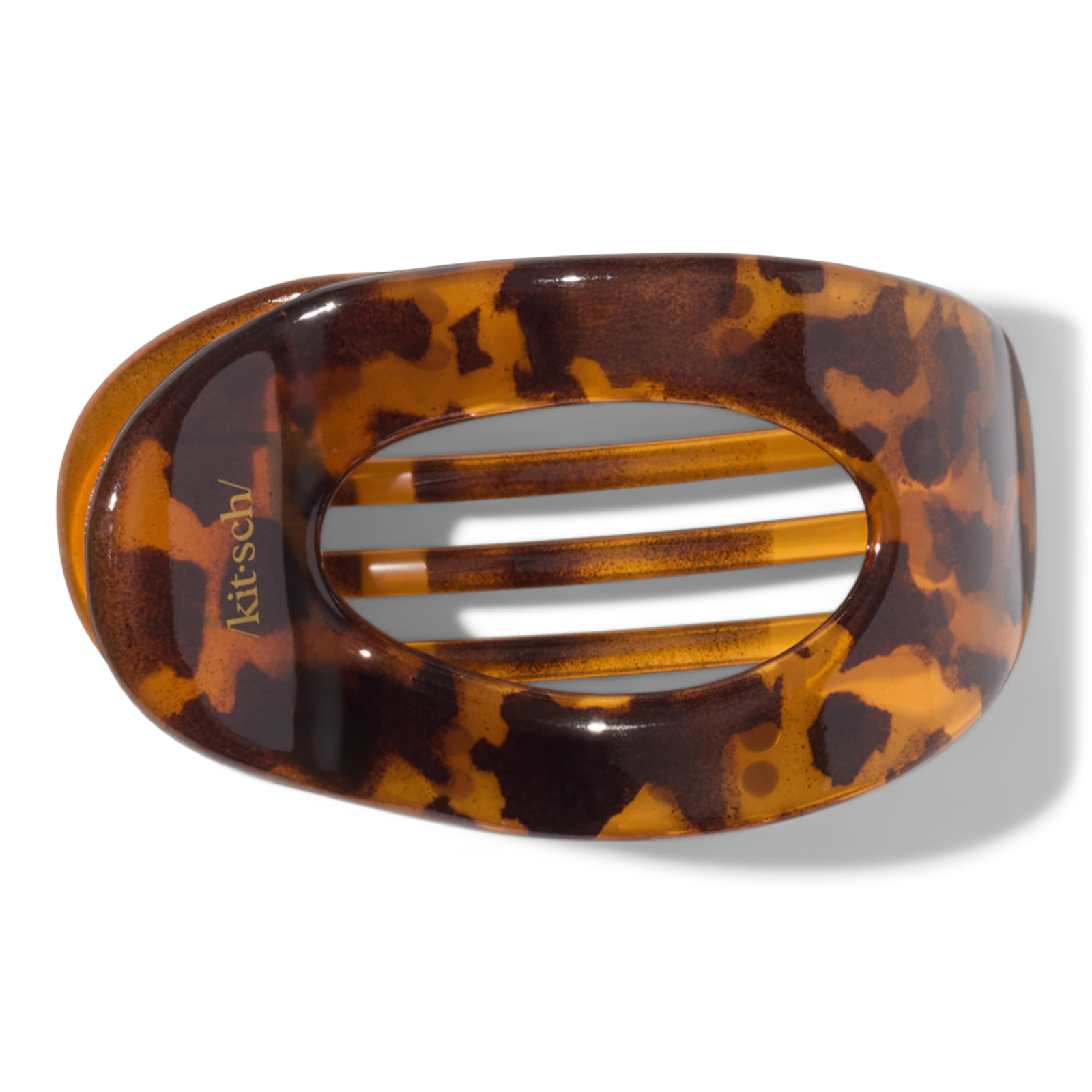 Tortoise Cloud Flat Claw Clip - Small