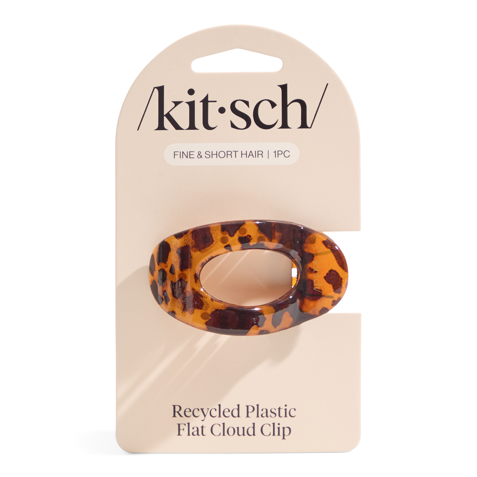 Tortoise Cloud Flat Claw Clip - Small