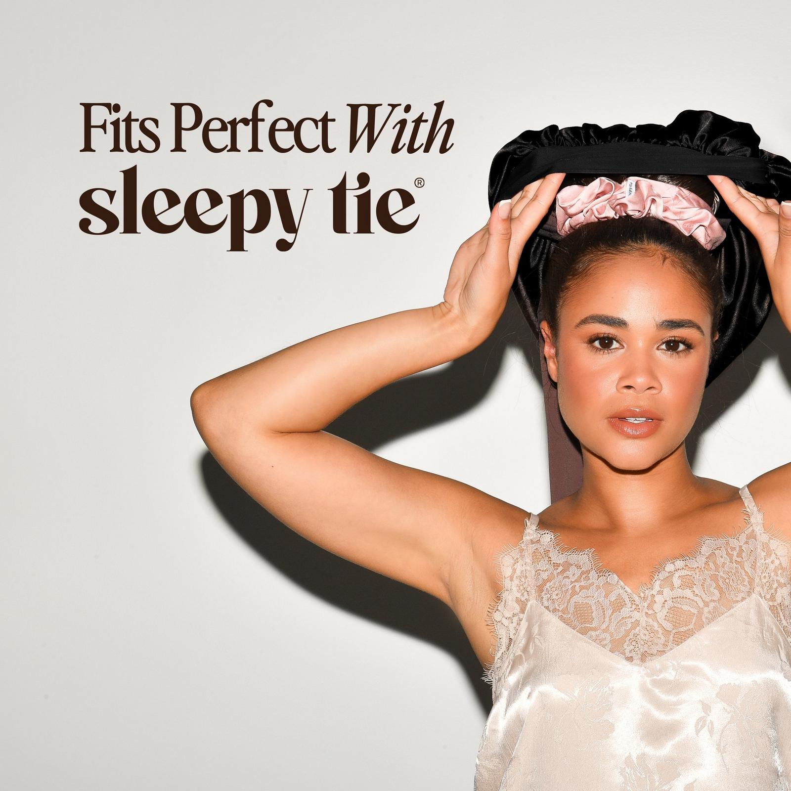 Satin Sleep LuxeBonnet - Black