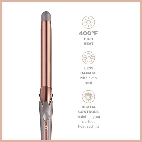 Conair XL Luxe Digital Series by Conair Rose Gold Titanium Curling Iron #4